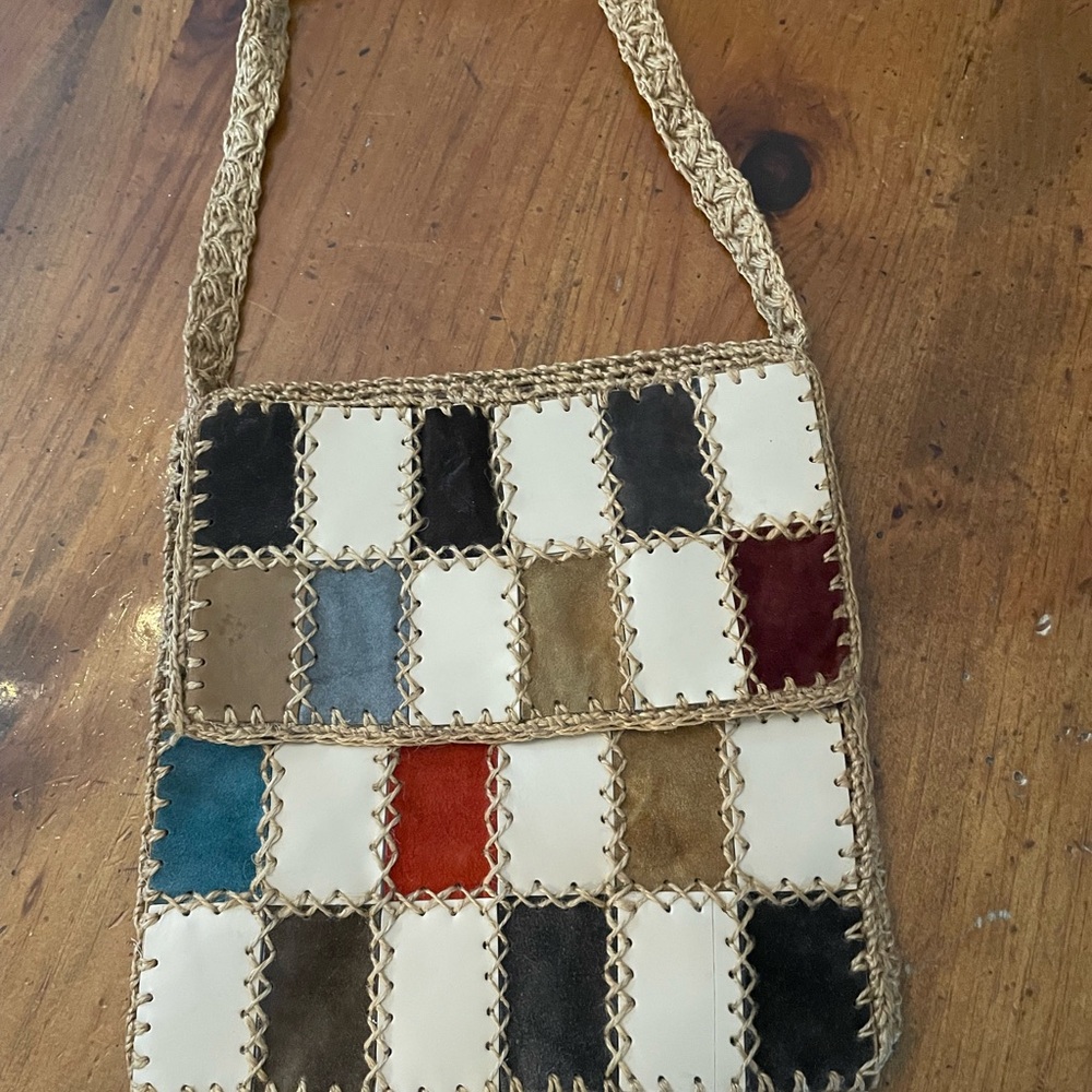 Patchwork Multi-Color Crossbody Bag - image 1